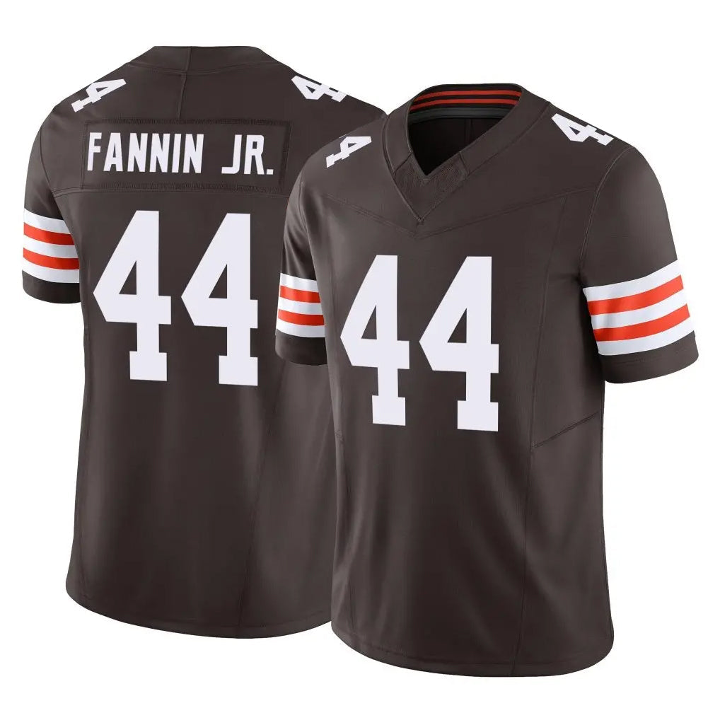 Elroe C.Browns #44 Harold Fannin Jr. Player Brown Vapor F.U.S.E. Limited Home Game Stitched Jerseys
