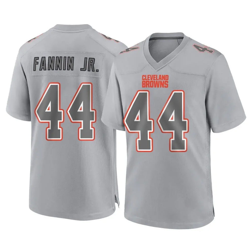Elroe C.Browns #44 Harold Fannin Jr. Player Gray Atmosphere Fashion Game Stitched Jerseys