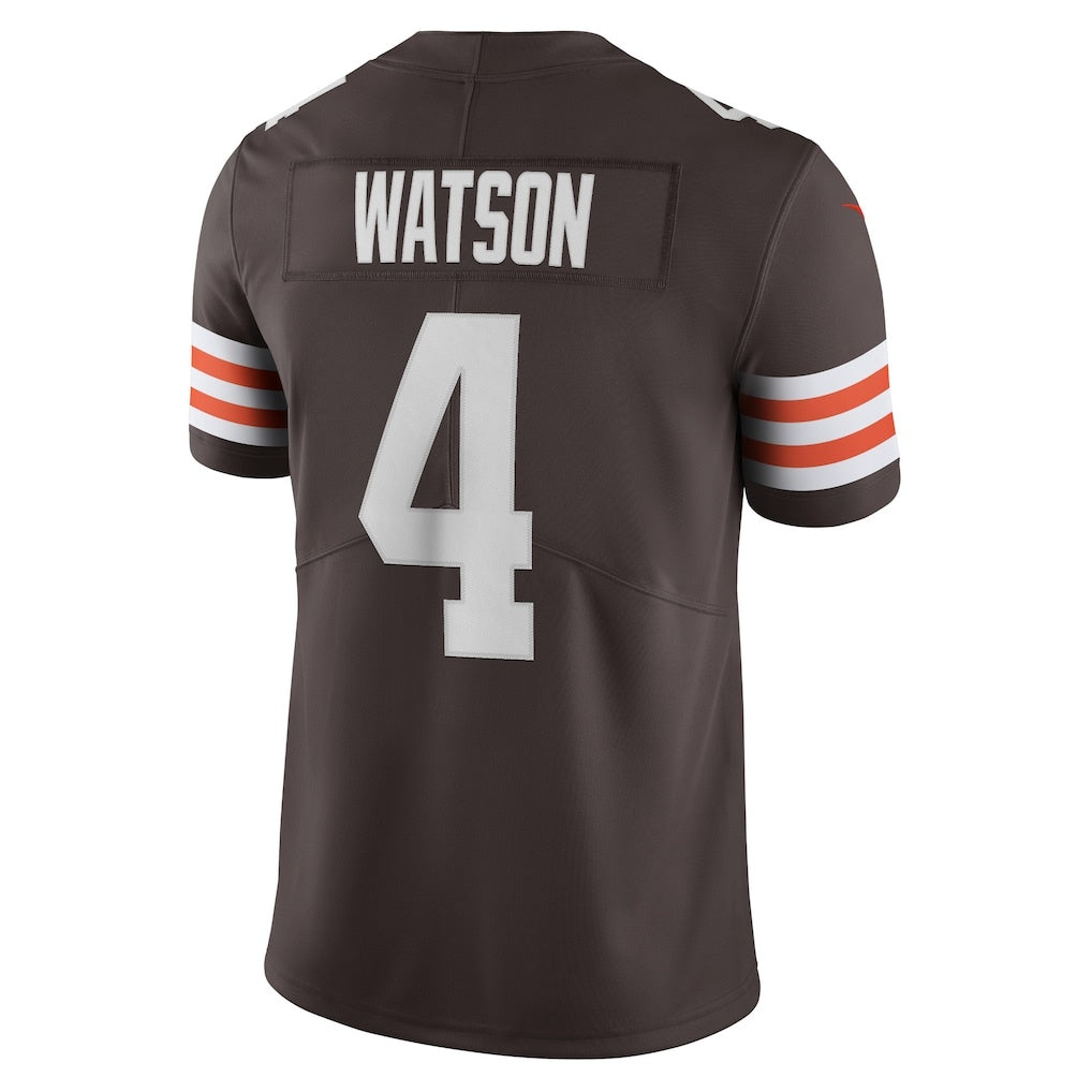 Elroe C.Browns #4 Deshaun Watson Brown Vapor Limited Stitched Jerseys
