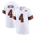 Elroe C.Browns #4 Deshaun Watson Player White Alternate Home Game Stitched Jerseys