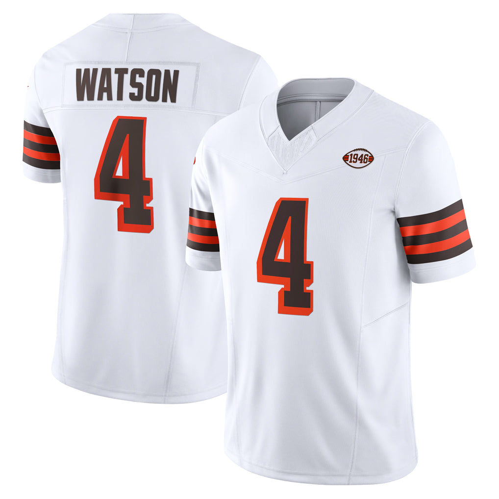 Elroe C.Browns #4 Deshaun Watson Player White Limited Vapor F.U.S.E. Alternate Game Stitched Jerseys
