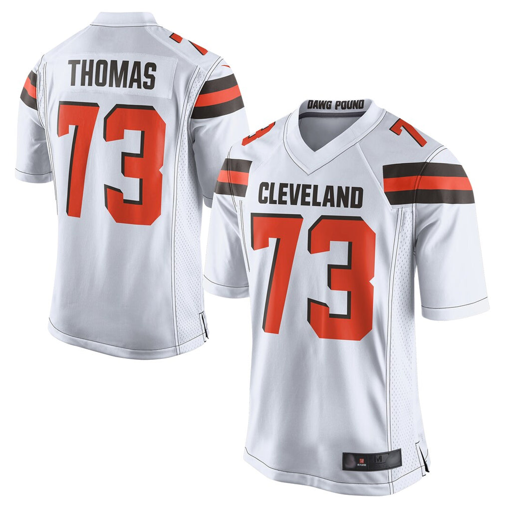 Elroe C.Browns #73 Joe Thomas Player White Limited Home Game Stitched Jerseys