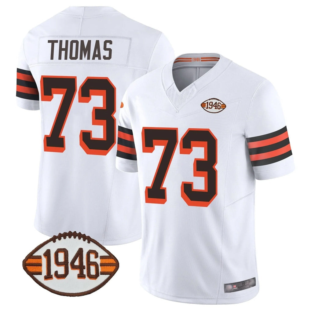 Elroe C.Browns #73 Joe Thomas Player White Limited Vapor F.U.S.E. Alternate Game Stitched Jerseys