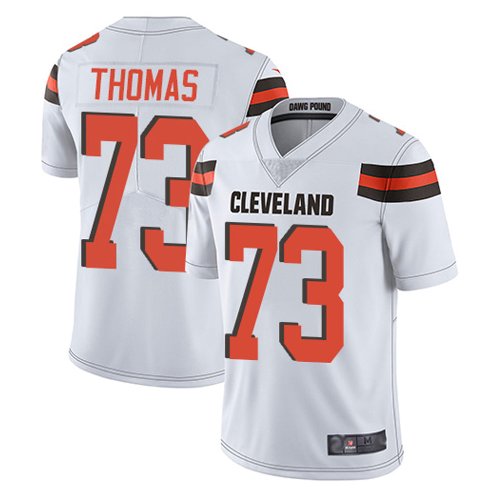 Elroe C.Browns #73 Joe Thomas Player White Vapor Limited Home Game Stitched Jerseys