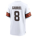 Elroe C.Browns #8 Dillon Gabriel Player White Home Game Stitched Jerseys
