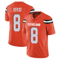 Elroe C.Browns #8 Jared Verse Player Orange Alternate Vapor Untouchable Limited Home Game Stitched Jerseys