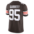 Elroe C.Browns #95 Myles Garrett Brown Team Vapor F.U.S.E. Stitched Limited Jerseys
