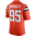 Elroe C.Browns #95 Myles Garrett Player Orange Game  Stitched Jerseys