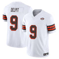 Elroe C.Browns #9 Grant Delpit Player White Limited Vapor F.U.S.E. Alternate Game Stitched Jerseys
