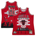 Elroe C.Bulls Mitchell & Ness x Tats Cru Red Hardwood Classics Fashion Jerseys