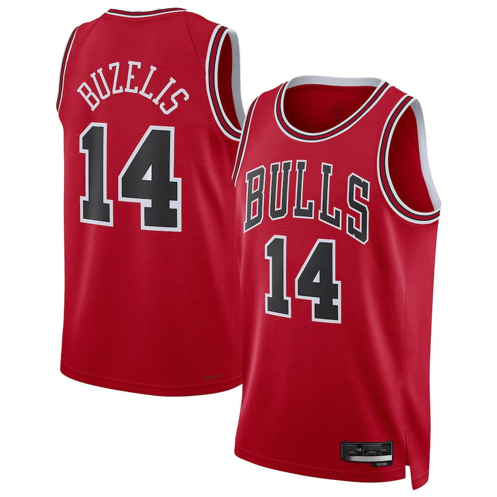 Elroe C.Bulls #14 Matas Buzelis Red Swingman Player Jerseys - Icon Edition