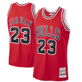Elroe C.Bulls #23 Michael Jordan Mitchell & Ness Scarlet 1997-98 Hardwood Classics Authentic Jerseys