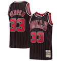 Elroe C.Bulls #33 Scottie Pippen Mitchell & Ness Black Hardwood Classics Swingman Jerseys