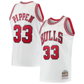 Elroe C.Bulls #33 Scottie Pippen Mitchell & Ness White Hardwood Classics Swingman Jerseys