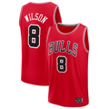 Elroe C.Bulls #8 Caleb Wilson Red 2026 Draft First Round Pick Fast Break Jerseys - Icon Edition