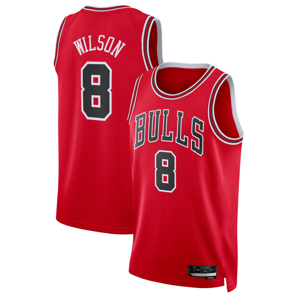 Elroe C.Bulls #8 Caleb Wilson Red 2026 Draft Swingman Jerseys - Icon Edition