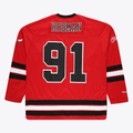 Elroe C.Bulls #91 Dennis Rodman Mitchell & Ness Red Big & Tall  Hockey Jerseys