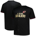 Elroe C.Cavaliers Black Big & Tall Pop Full-Button Jerseys