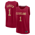 Elroe C.Cavaliers #1 James Harden  Wine Fast Break Replica Jerseys - Icon Edition