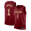 Elroe C.Cavaliers #1 James Harden Wine Swingman Jerseys - Icon Edition