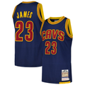 Elroe C.Cavaliers #23 LeBron James Mitchell & Ness Navy 201516 Hardwood Classics Authentic Jerseys