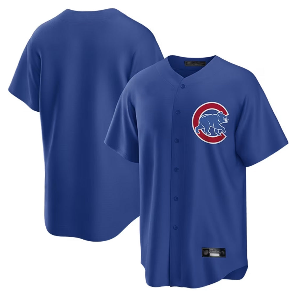 Elroe C.Cubs Royal Home Game Blank Player Stitched Jerseys