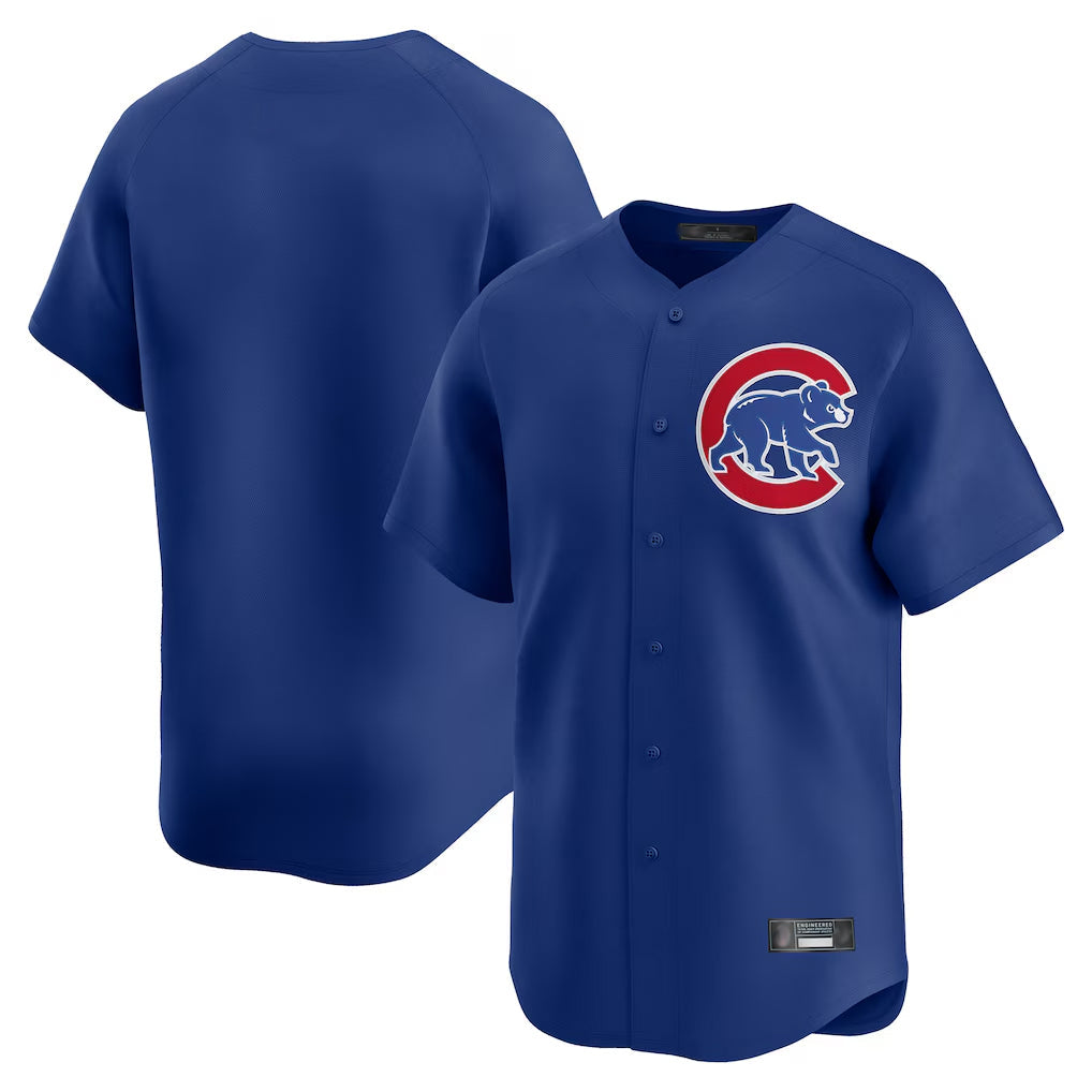 Elroe C.Cubs Royal Limited Home Game Blank Player Stitched Jerseys