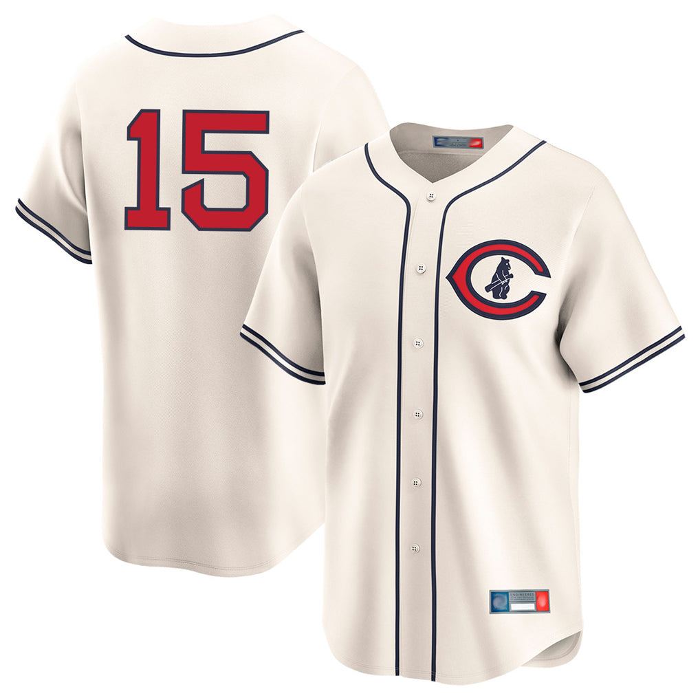 Elroe C.Cubs #15 Carson Kelly Player Cream Field of Dreams Limited Home Game Stitched Jerseys