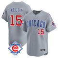 Elroe C.Cubs #15 Carson Kelly Player Gray Road 150th Anniversary Limited Home Stitched Jerseys