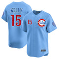 Elroe C.Cubs #15 Carson Kelly Player Light Blue Limited Home Stitched Jerseys