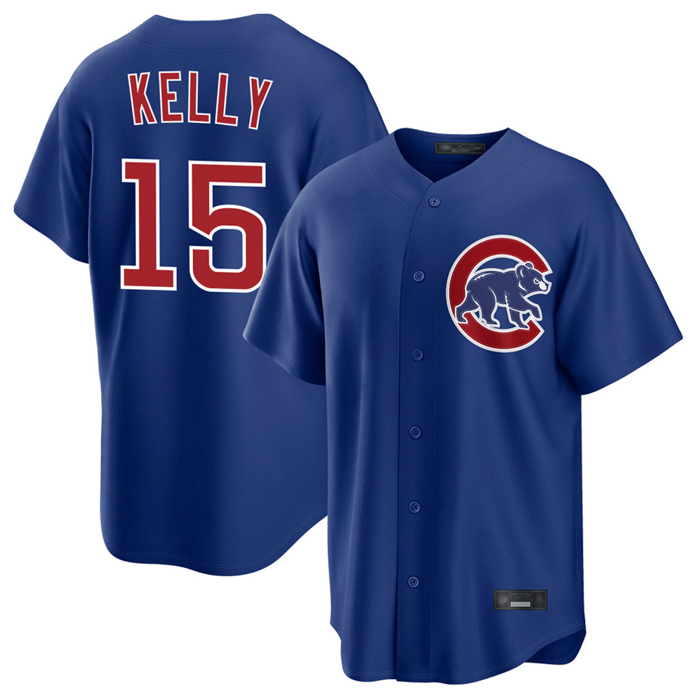 Elroe C.Cubs #15 Carson Kelly Player Royal Limited Home Stitched Jerseys