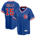 Elroe C.Cubs #15 Carson Kelly Player Royal T-shirt Cooperstown Collection Limited Stitched Jerseys