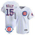Elroe C.Cubs #15 Carson Kelly Player White 150th Anniversary Limited Home Game Stitched Jerseys