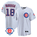 Elroe C.Cubs #18 Shota Imanaga Player White 150th Anniversary Home Game Stitched Jerseys