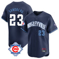 Elroe C.Cubs #23 Ryne Sandberg Player Navy City Connect 150th Anniversary Limited Home Stitched Jerseys