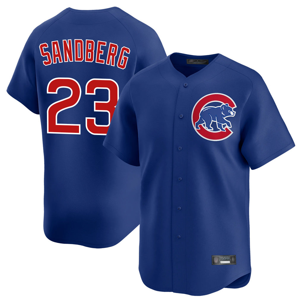 Elroe C.Cubs #23 Ryne Sandberg Player Royal Limited Home Stitched Jerseys