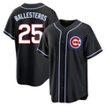 Elroe C.Cubs #25 Mois¡§|s Ballesteros Player Black Fashion Out Game Stitched Jerseys