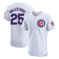 Elroe C.Cubs #25 Mois¡§|s Ballesteros Player White Limited Elite Home Game Stitched Jerseys