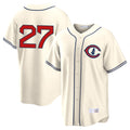 Elroe C.Cubs #27 Seiya Suzuki Player Cream Field of Dreams Home Game Stitched Jerseys
