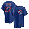 Elroe C.Cubs #27 Seiya Suzuki Player Royal Home Game Stitched Jerseys