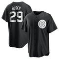 Elroe C.Cubs #29 Michael Busch Player Black Game Stitched Jerseys