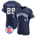 Elroe C.Cubs #29 Michael Busch Player Navy City Connect 150th Anniversary Limited Elite Home Stitched Jerseys