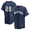Elroe C.Cubs #29 Michael Busch Player Navy City Connect Home Game Stitched Jerseys