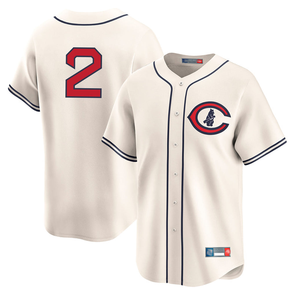Elroe C.Cubs #2 Nico Hoerner Player Cream Field of Dreams Limited Home Game Stitched Jerseys