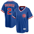 Elroe C.Cubs #2 Nico Hoerner Player Royal T-shirt Cooperstown Collection Limited Stitched Jerseys