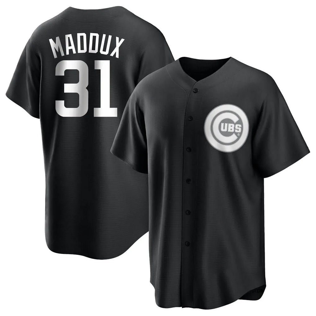Elroe C.Cubs #31 Greg Maddux Player Black Game Stitched Jerseys