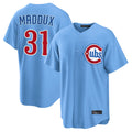 Elroe C.Cubs #31 Greg Maddux Player Light Blue Home Game Stitched Jerseys