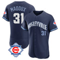 Elroe C.Cubs #31 Greg Maddux Player Navy City Connect 150th Anniversary Limited Elite Home Stitched Jerseys