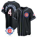 Elroe C.Cubs #4 Pete Crow-Armstrong Player Black Fashion Out 150th Anniversary Game Stitched Jerseys