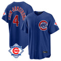 Elroe C.Cubs #4 Pete Crow-Armstrong Player Royal 150th Anniversary Home Game Stitched Jerseys